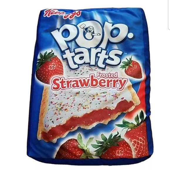 KELLOGG'S Other - KELLOGG'S POP TARTS PILLOW Frosted Strawberry blue